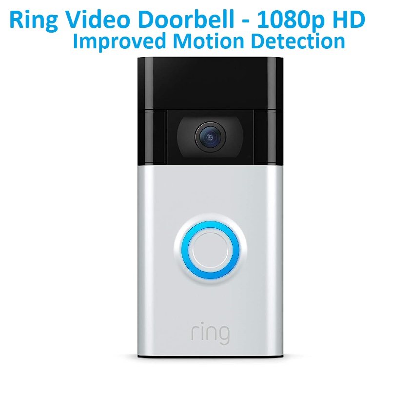 Ring Video Doorbell - 1080p HD Video Improved Motion Detection